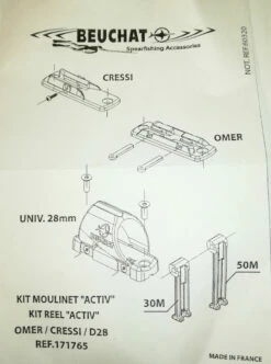 Kit Moulinet ACTIV BEUCHAT -Équipement De Plongé Soldes 2024 kit moulinet activ.02